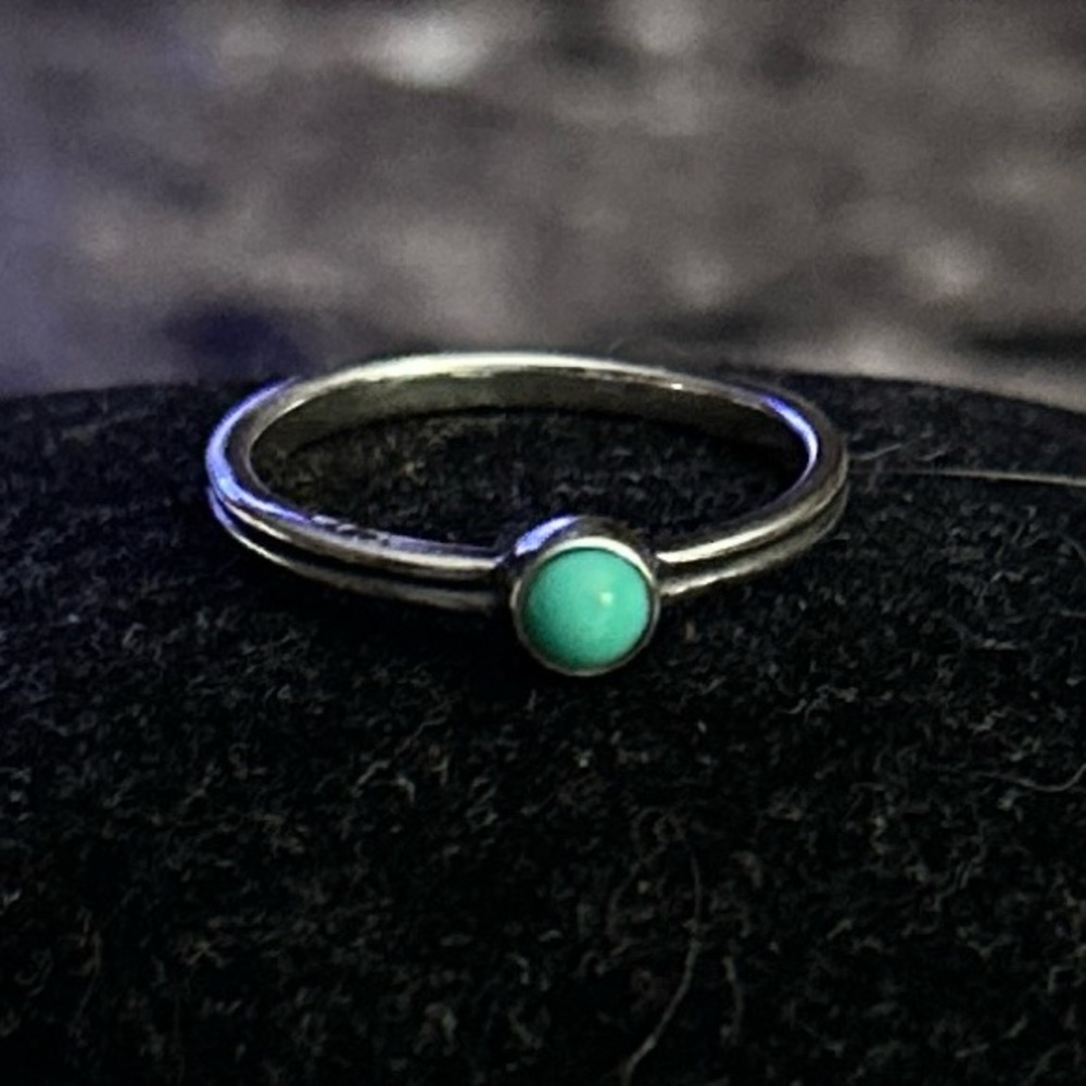 James Avery Turquoise Stacker Ring RETIRED Size 8